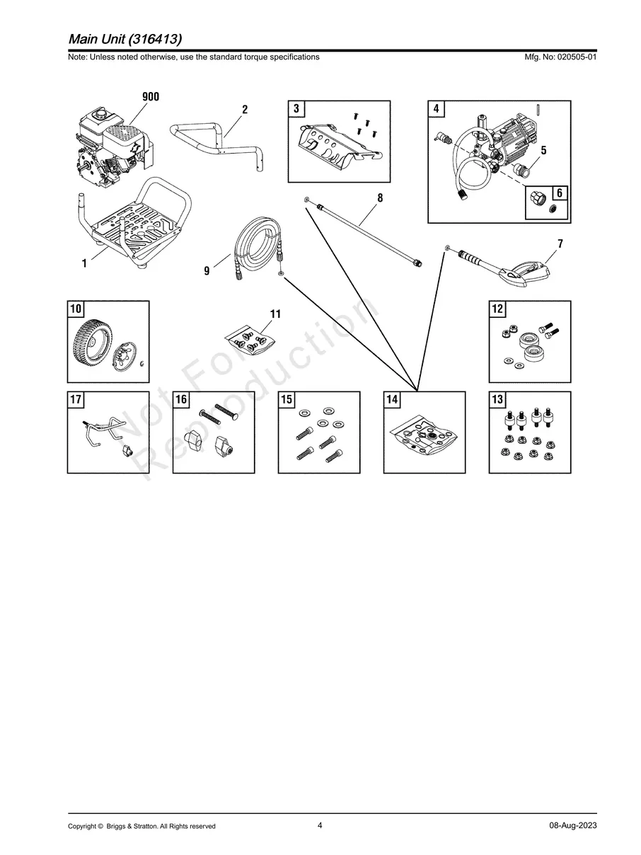 BRIGGS AND STRATTON, 020505-01, IPL.4